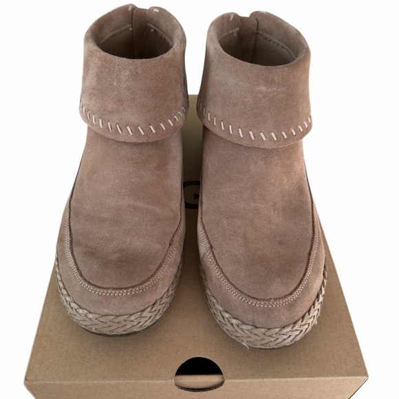 UGG Women's Varney Tan Suede Ankle Booties - Picture 2 of 5
